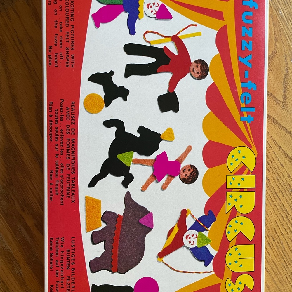 Vintage Fuzzy-Felt Circus Felt Play Set - 1970’s